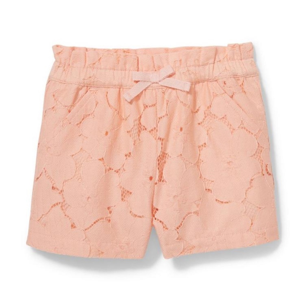 Janie and Jack Tropical Peach Lace Short